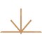 Ekena Millwork Kennewick Timber Gable Bracket, Western Red Cedar, 108"W x 63"H x 3 1/2"D x 3 1/2"F, 14/12 Pitch GBW108X63X0404KEN00SWR - alternate 1
